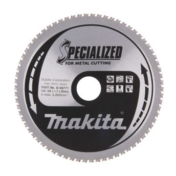 T.C.T. Metalo pjūklas 185X1.7X30mm -10° T70 SPECIALIZUOTAS metalo pjovimui