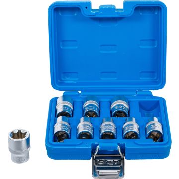 6425 TORX 9gb lizdų rinkinys E10-E24 1/2 BGS