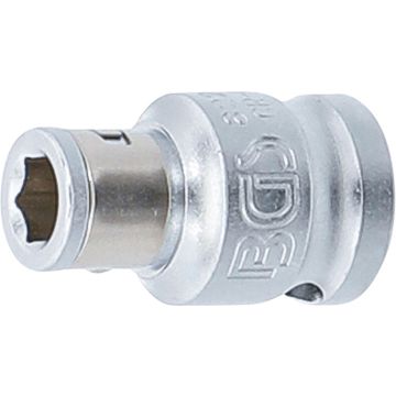 B8225 Kištukinis adapteris su fiksavimo rutuliuku | 10 mm (3/8") pavara | vidinis šešiakampis 6,3 mm