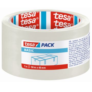 Pakavimo juosta 48 mm x 50 m tesa skaidri