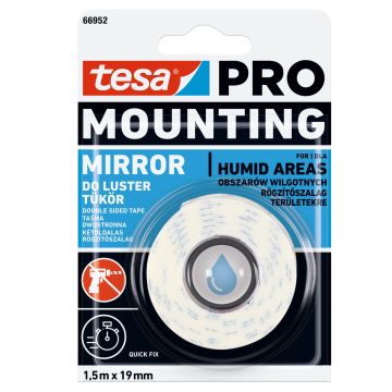 Montavimo juosta veidrodžiams 19 mm x 1,5 m tesa