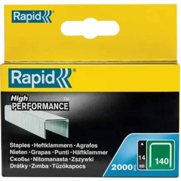 11910731&amp;RAPID sąvaržėlės140/10 2000 gb, 10,6x1,3 mm, žalios spalvos