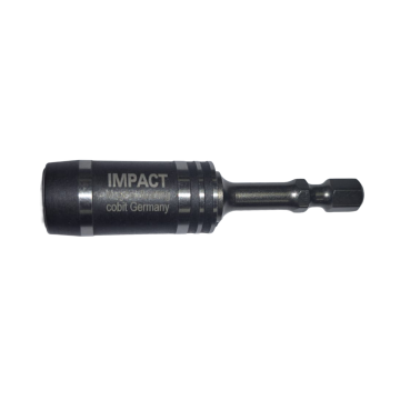 02942 "Cobit 1/4" 6,3x62 mm smūginis adapteris su žiedu juodas TORS